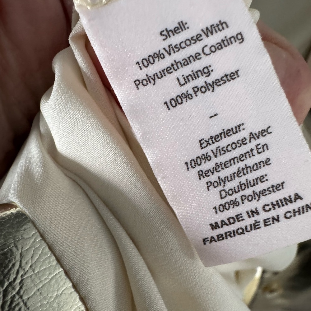 CINQ À SEPT Khloe Metallic Faux Leather Blazer Size 2 NWT - Picture 11 of 12